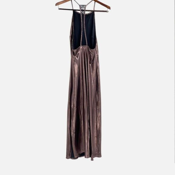 FREE PEOPLE Sunset Shimmer Sleeveless Racerback Midi Slip Dress - Picture 9 of 16